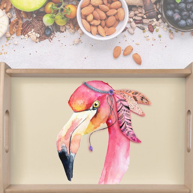 Boho Fiona Flamingo Serving Tray (Creator Uploaded)