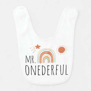 Boho First Birthday MR Onederful Baby Bib