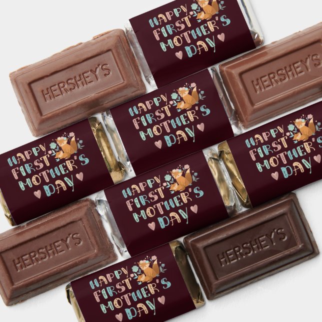 Boho First Mothers Day Bohemian Typography Hershey's Miniatures (Assorted)