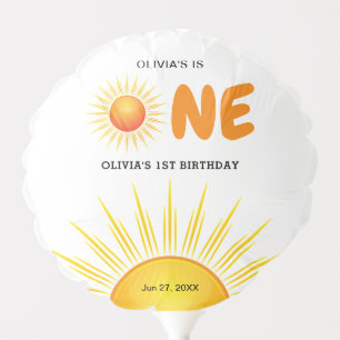 Boho First Trip Around the Sun 1st Birthday Balloon