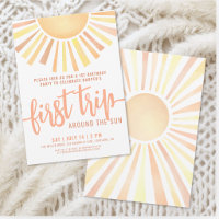 Boho First Trip Around The Sun 1st Birthday