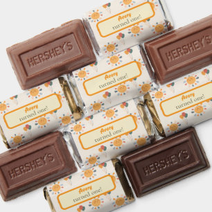 Boho First Trip Around the Sun Birthday Candy Bar Hershey's Miniatures