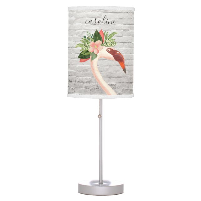 Boho Flamingo Bricks Lamp (Front)