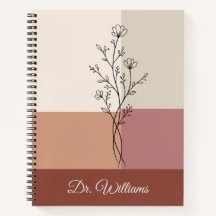 Boho Floral Aesthetic Daily Planner and Journal