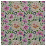 Boho Floral Art Nouveau Vintage Elegance Fabric