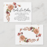 BOHO Floral Autumn Leaves Fall Flowers Books Baby Business Card