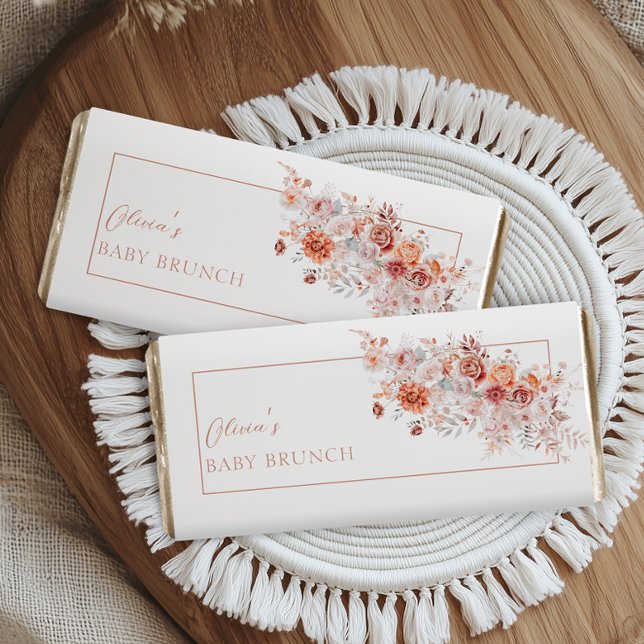 Boho Floral Baby Brunch Hershey Bar Favors (Creator Uploaded)