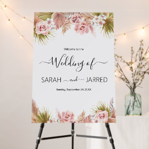 Boho Floral Border Foam Board