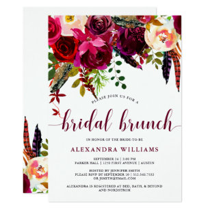 bridal brunch invitations zazzle