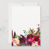 Boho Floral | Bridal Brunch Invitation (Back)