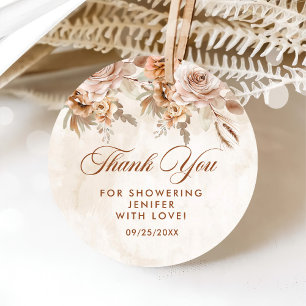 Boho Floral Bridal Shower Favor Tags