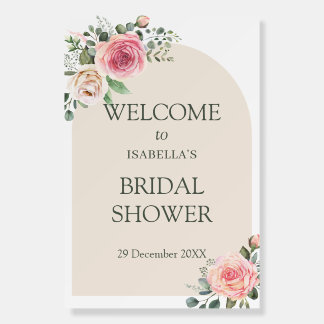 Boho Floral Bridal Shower Foam Board