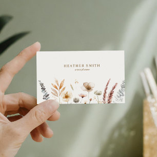 Boho Floral Business Card