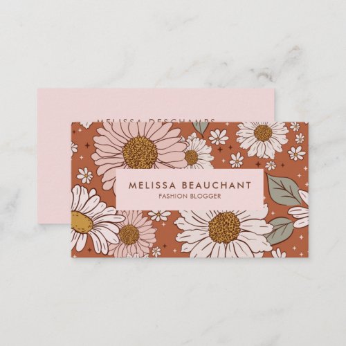 Boho Floral Business Card