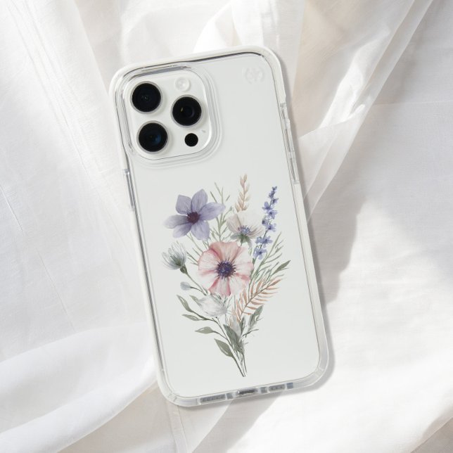 Boho Floral Clear Speck iPhone Case (Creator Uploaded)