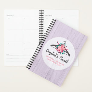 Boho Floral Clothes Hanger Closet Fashion Boutique Planner