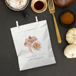 Boho Floral Coffee Bridal Shower Thank You Favor Bag<br><div class="desc">Fall in love with this romantic design for autumn bridal shower brunches or coffee themed showers. Elegant design features a soft off-white background graced with a bouquet of pastel earth tone boho watercolor flowers flanking a perfectly prepared caffe latte.  Personalize with two lines of custom text.</div>
