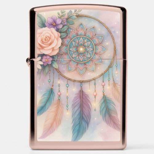Boho Floral Dreamcatcher Lighter Art
