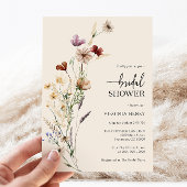 Boho Floral Elegant Bridal Shower Invitation