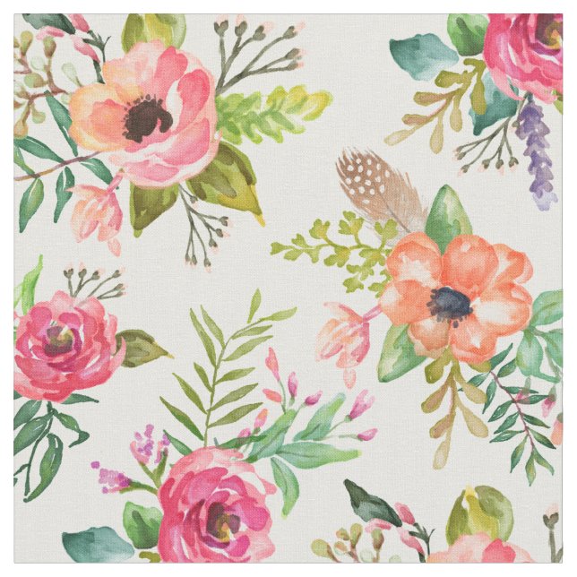 Boho Floral | Fabric (Close Up)