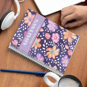 Boho Floral Fantasy Valentines Gifts for Teens Notebook