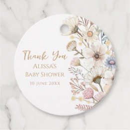Boho Floral Favor Tags