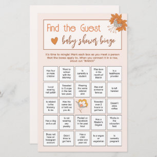 Boho Floral Find the Guest Baby Shower Ice Breaker