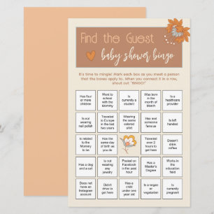 Boho Floral Find the Guest Baby Shower Ice Breaker