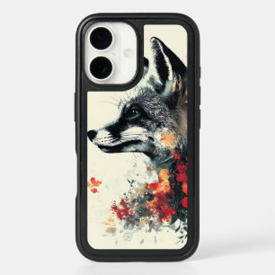 Boho Floral Fox Wildlife Nature iPhone 16 Case