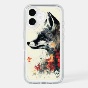 Boho Floral Fox Wildlife Nature iPhone 16 Case