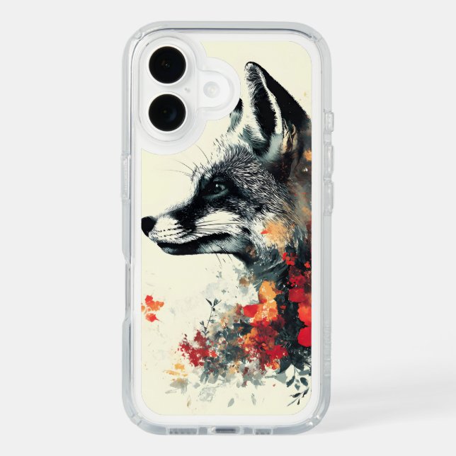 Boho Floral Fox Wildlife Nature Speck iPhone Case (Front)