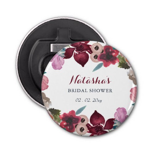 Boho Floral Garden Bridal Shower  Bottle Opener