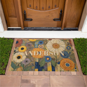 Boho Floral Garden  Doormat