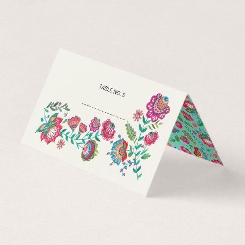 Boho Floral  Guest name settings  Place Card