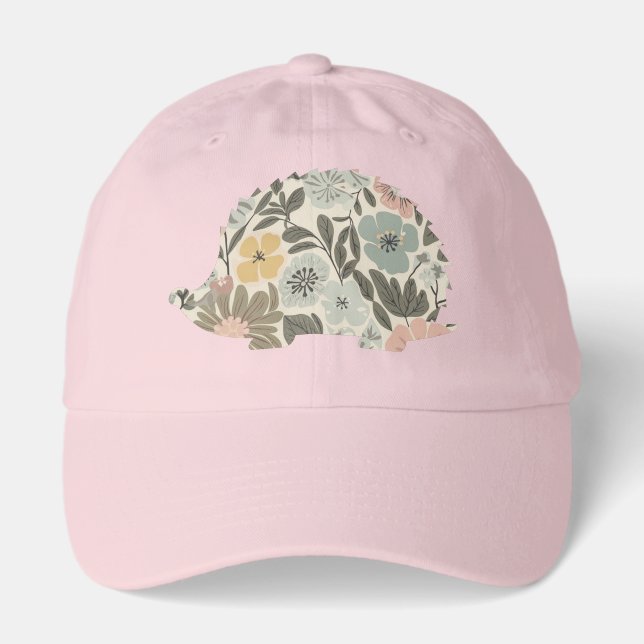Boho Floral Hedgehog Hat (Front)