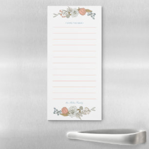 Boho Floral Illustration Personal Notepad