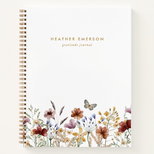 Boho Floral Notebook