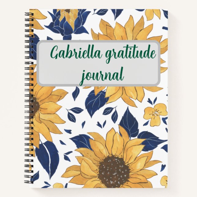 Boho floral  notebook (Front)