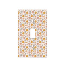 Boho Floral Nursery Light Switch Cover Retro