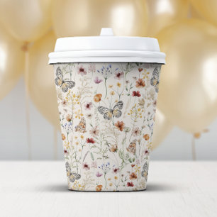 Boho Floral Paper cup