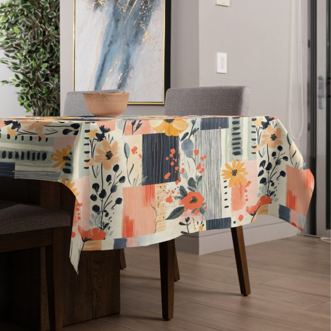 Boho Floral Patchwork Kitchen Tablecloth (Creator Uploaded)