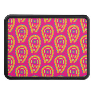 Boho Floral Pink Motif Hitch Cover