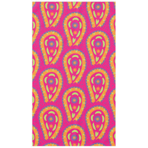 Boho Floral Pink Motif Tablecloth