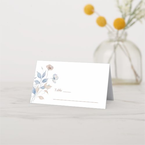 Boho Floral Place Card