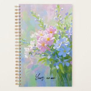Boho Floral Purple Pink Green Planner