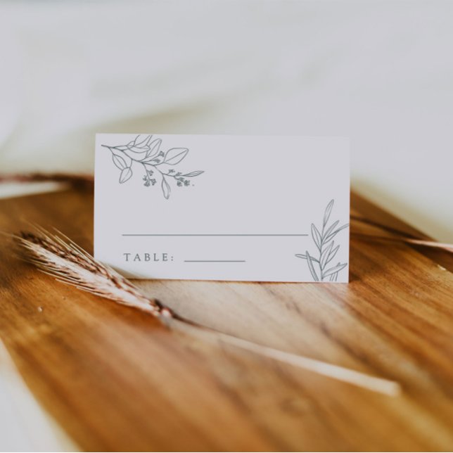 Boho Floral Sage Green Place cards (Creator Uploaded)