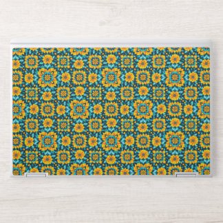 Boho Floral Seamless Pattern in Vibrant Folk Style HP Laptop Skin