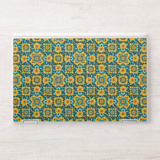 Boho Floral Seamless Pattern in Vibrant Folk Style HP Laptop Skin