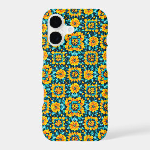 Boho Floral Seamless Pattern in Vibrant Folk Style iPhone 17 Case