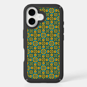 Boho Floral Seamless Pattern in Vibrant Folk Style iPhone 16 Case